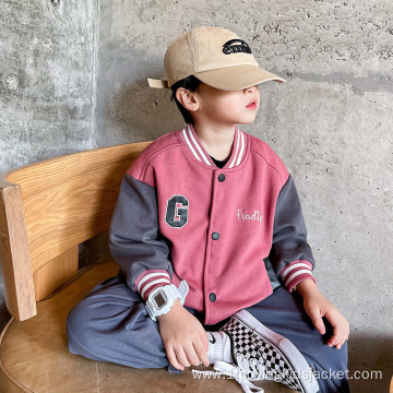 Boys' Baseball Jacket Autumn Children'S Wear